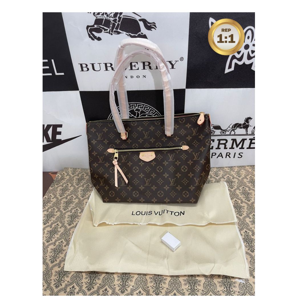 [REP 1:1] Louis Vuitton Lena MM Monogram Canvas Brown For Women 16.5in/42cm